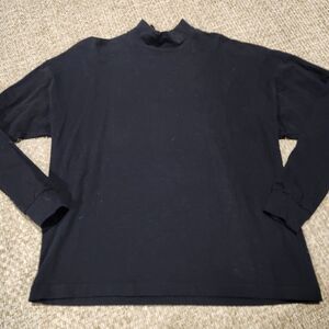 Vintage 90s BMW Lifestyle Mens Mock Turtleneck 2XL Black USA Long Sleeve Racing